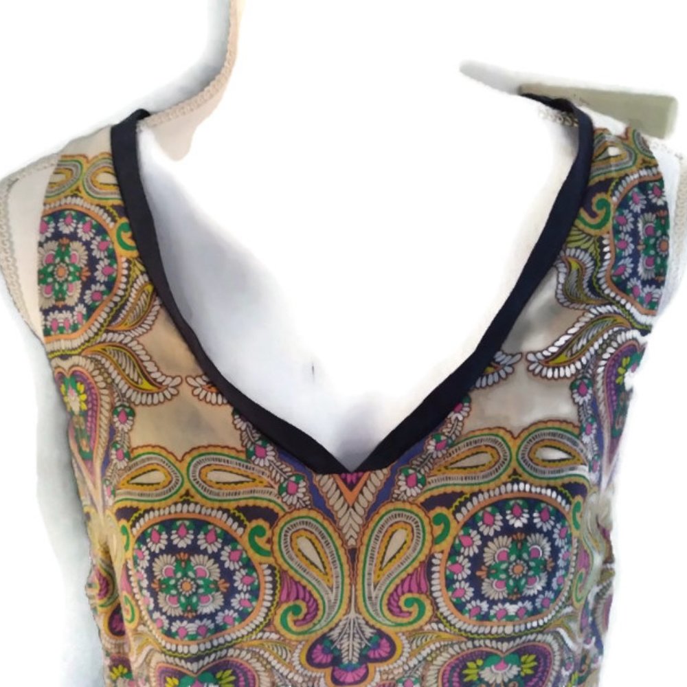 Anthropologie Silk Paisley Dress - Picture 2 of 9